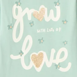 T-shirt manches longues bébé fille print pailleté fantaisie