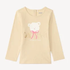 T-shirt manches longues bébé fille print pailleté fantaisie