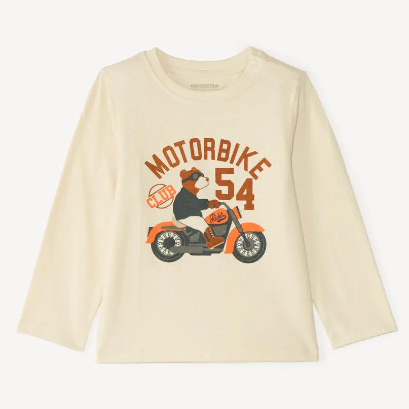 T-shirt manches longues bébé garçon print fantaisie