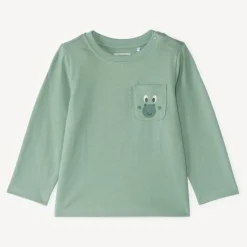 T-shirt manches longues bébé garçon avec poche ludique