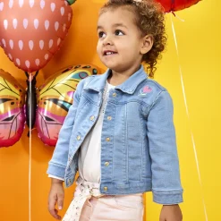 T-shirt manches longues à broderie anglaise pour bébé fille