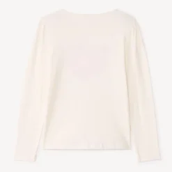 T-shirt manches longues brodé pour fille