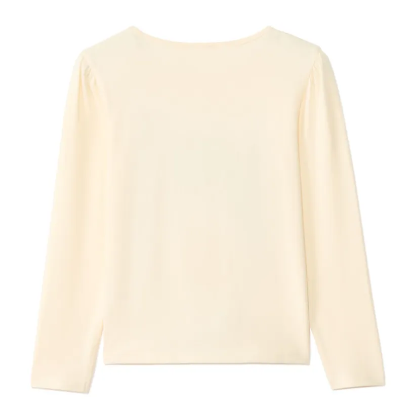 T-shirt manches longues brodé pour fille