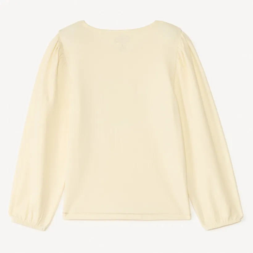 T-shirt manches longues à cording doré pour fille
