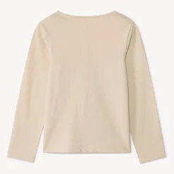 T-shirt manches longues fantaisie pailletée pour fille