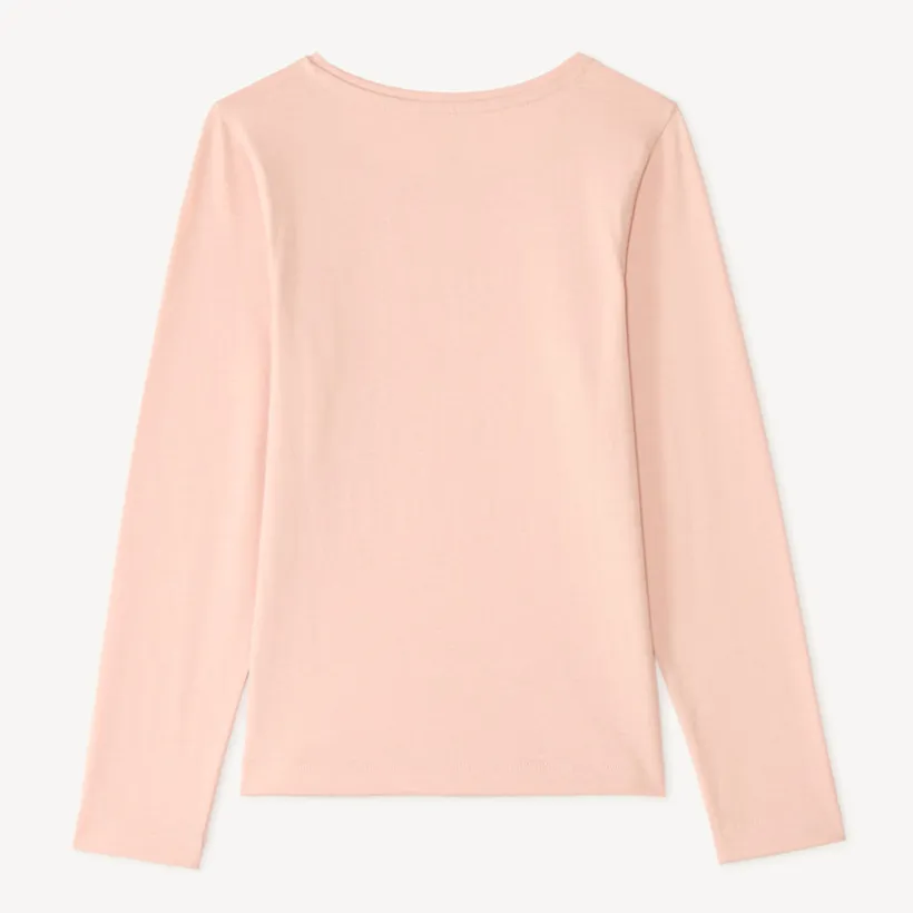 T-shirt manches longues fille imprimé fantaisie