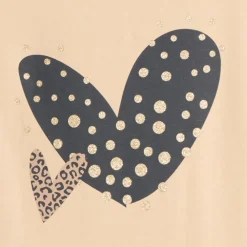 T-shirt manches longues fille avec imprimé fantaisie et paillettes