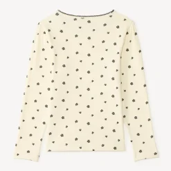 T-shirt manches longues imprimé fleurs pour fille