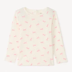 T-shirt manches longues imprimé nœuds pour bébé fille