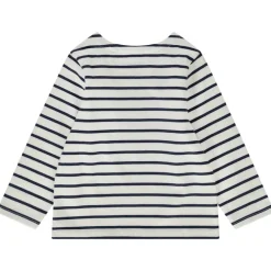 T-shirt manches longues marinière patch brodé pour bébé garçon