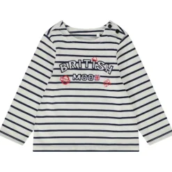 T-shirt manches longues marinière patch brodé pour bébé garçon