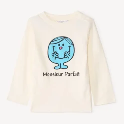 T-shirt manches longues Monsieur Parfait pour bébé garçon
