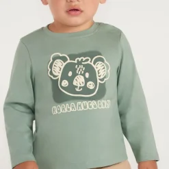 T-shirt manches longues motif koala pour bébé garçon