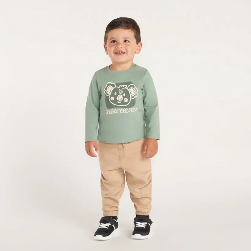 T-shirt manches longues motif koala pour bébé garçon