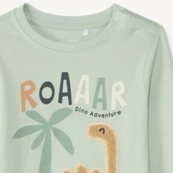 T-shirt manches longues motif dino pour bébé garçon