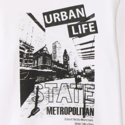 T-shirt manches longues photoprint ville pour garçon