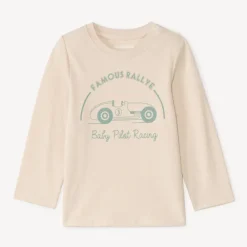 T-shirt manches longues print automobile pour bébé garçon