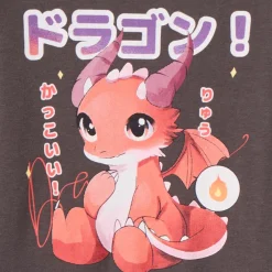 T-shirt manches longues print dragon kawaii pour bébé garçon