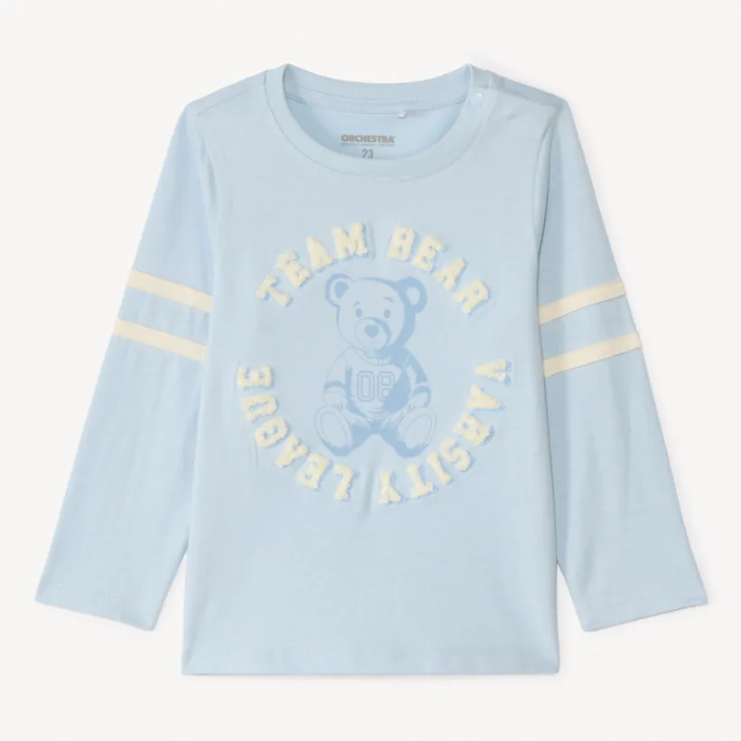 T-shirt manches longues print ourson pour bébé garçon