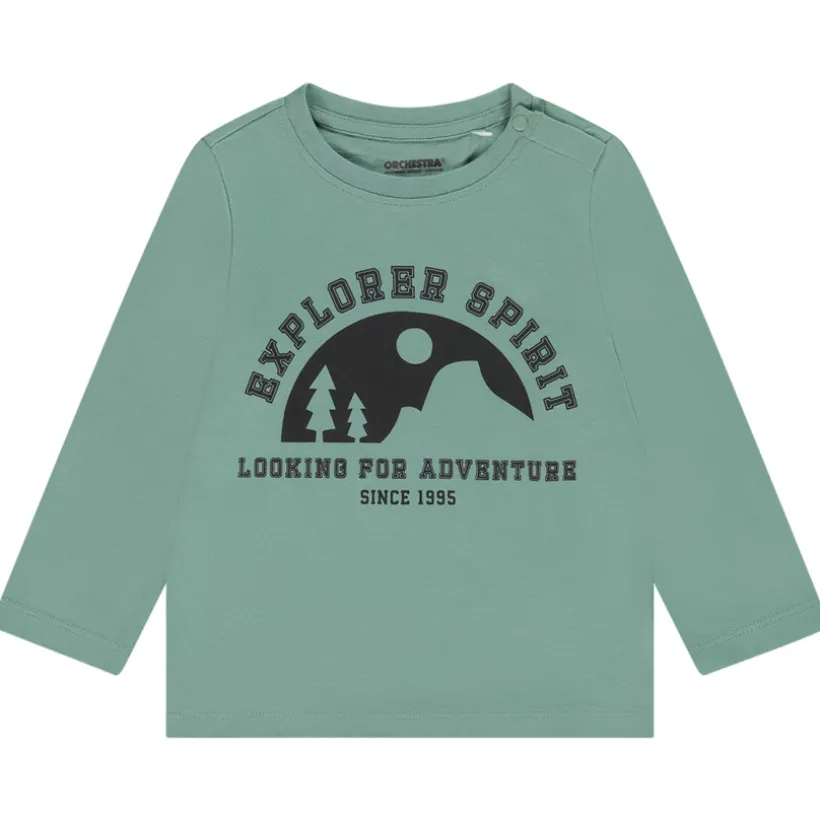 T-shirt manches longues print fantaisie pour bébé garçon