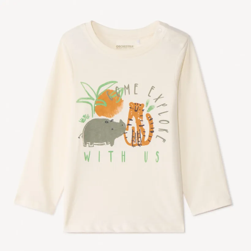 T-shirt manches longues printé pour bébé garçon