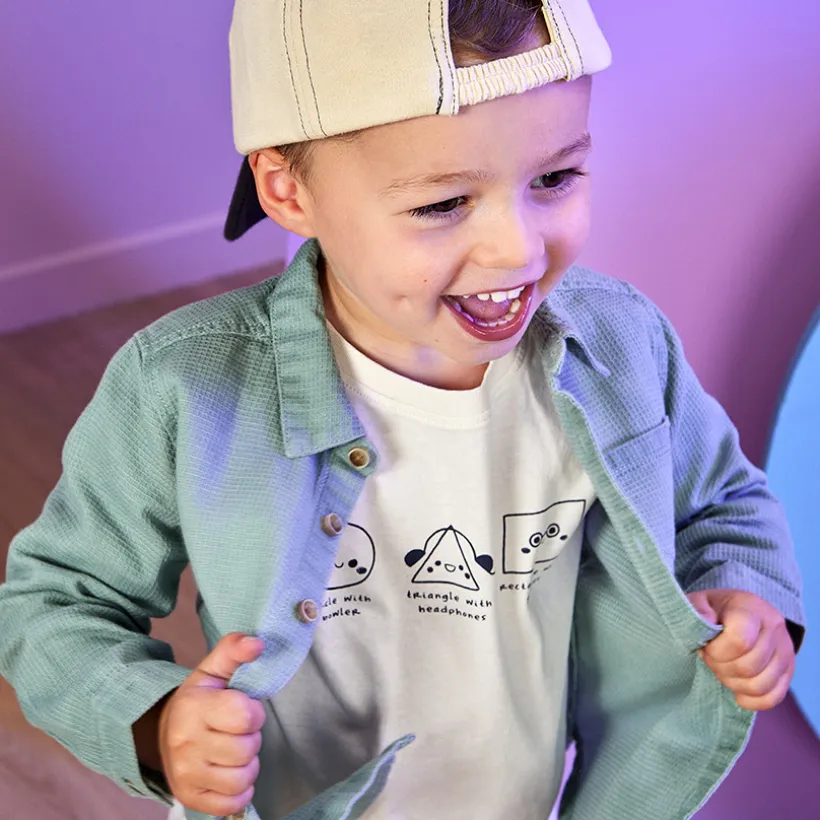 T-shirt manches longues print fantaisie pour bébé garçon