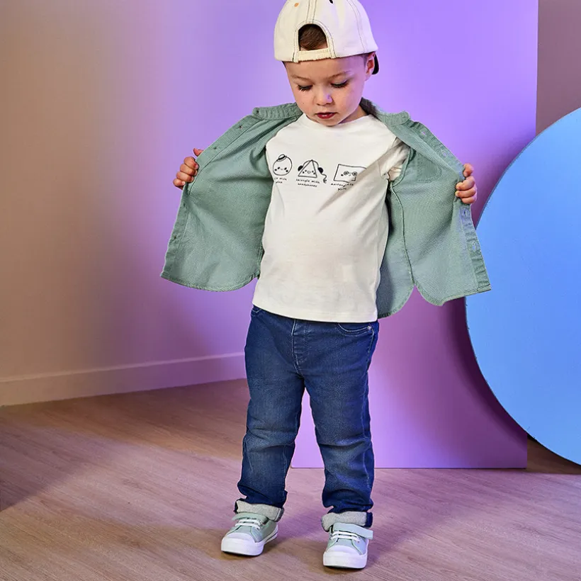 T-shirt manches longues print fantaisie pour bébé garçon