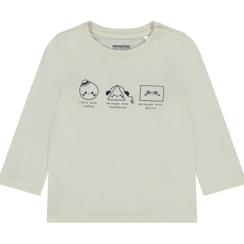 T-shirt manches longues print fantaisie pour bébé garçon