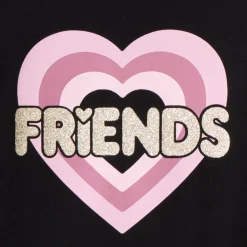 T-shirt manches longues à print pailleté pour fille