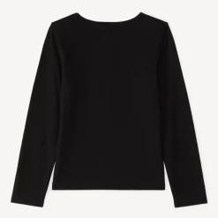 T-shirt manches longues print pailleté pour fille