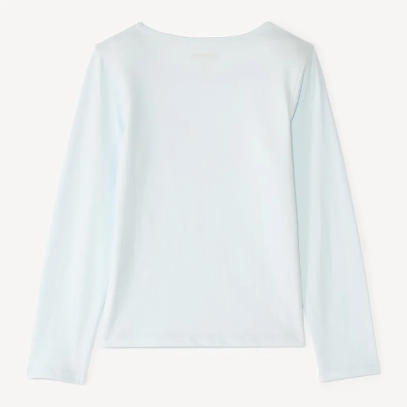 T-shirt manches longues print pailleté pour fille