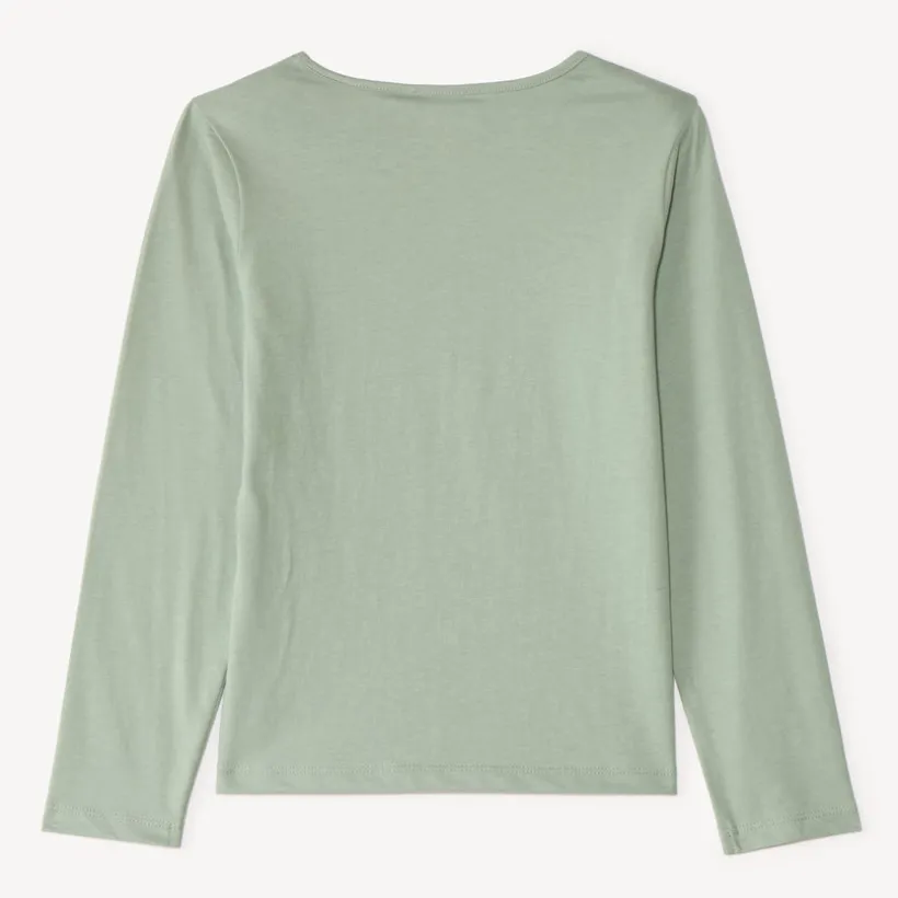T-shirt manches longues print pailleté pour fille