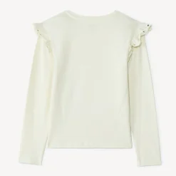 T-shirt manches longues print fleurs pour fille