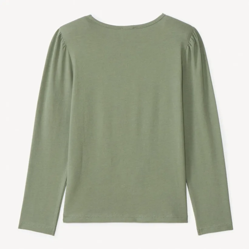T-shirt manches longues print santiags et broderie pour fille