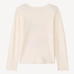 T-shirt manches longues printé à paillettes pour fille