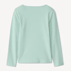 T-shirt manches longues à print pailleté pour fille