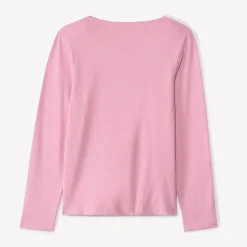 T-shirt manches longues à print pailleté pour fille