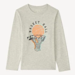 T-shirt manches longues print fantaisie pour garçon