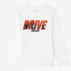 T-shirt manches longues print fantaisie pour garçon