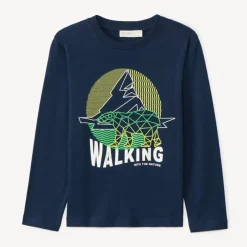T-shirt manches longues print fantaisie pour garçon