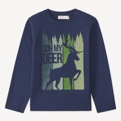 T-shirt manches longues print animal pour garçon