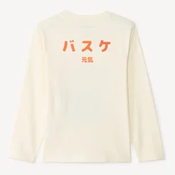 T-shirt manches longues print manga et basketball pour garçon
