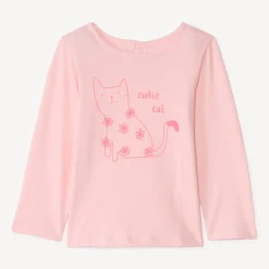 T-shirt manches longues printé pour bébé fille