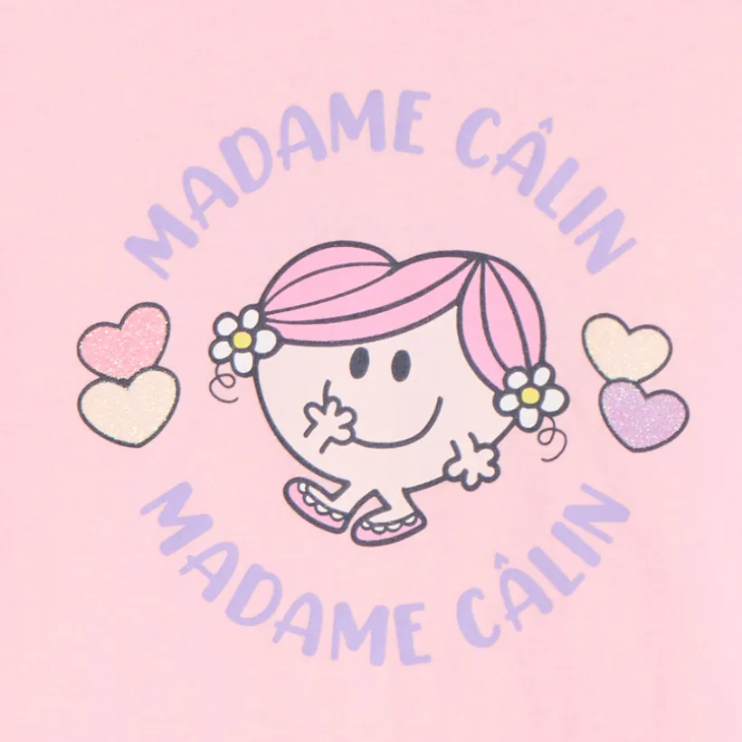 T-shirt manches longues print Madame Câlin pour bébé fille