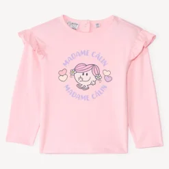 T-shirt manches longues print Madame Câlin pour bébé fille