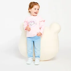T-shirt manches longues print Madame Câlin pour bébé fille
