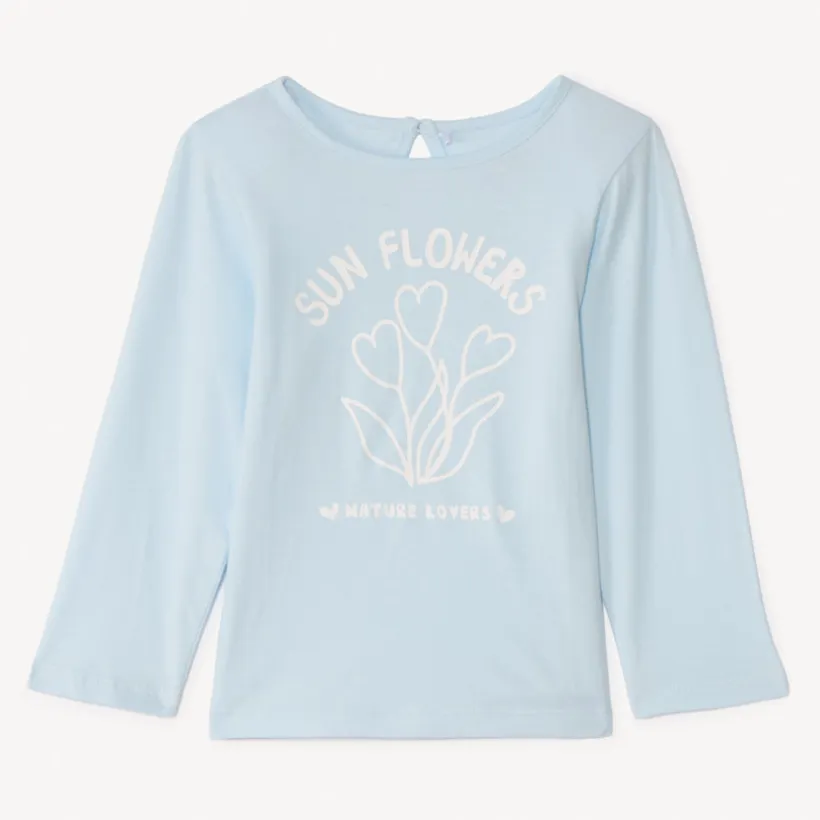T-shirt manches longues printé pour bébé fille