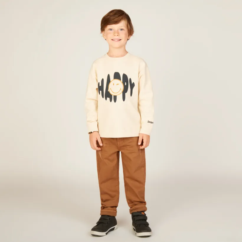 T-shirt manches longues SmileyWorld pour garçon