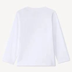 T-shirt manches longues uni avec print pour bébé garçon