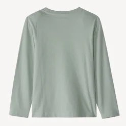 T-shirt manches longues uni avec soft print pour garçon